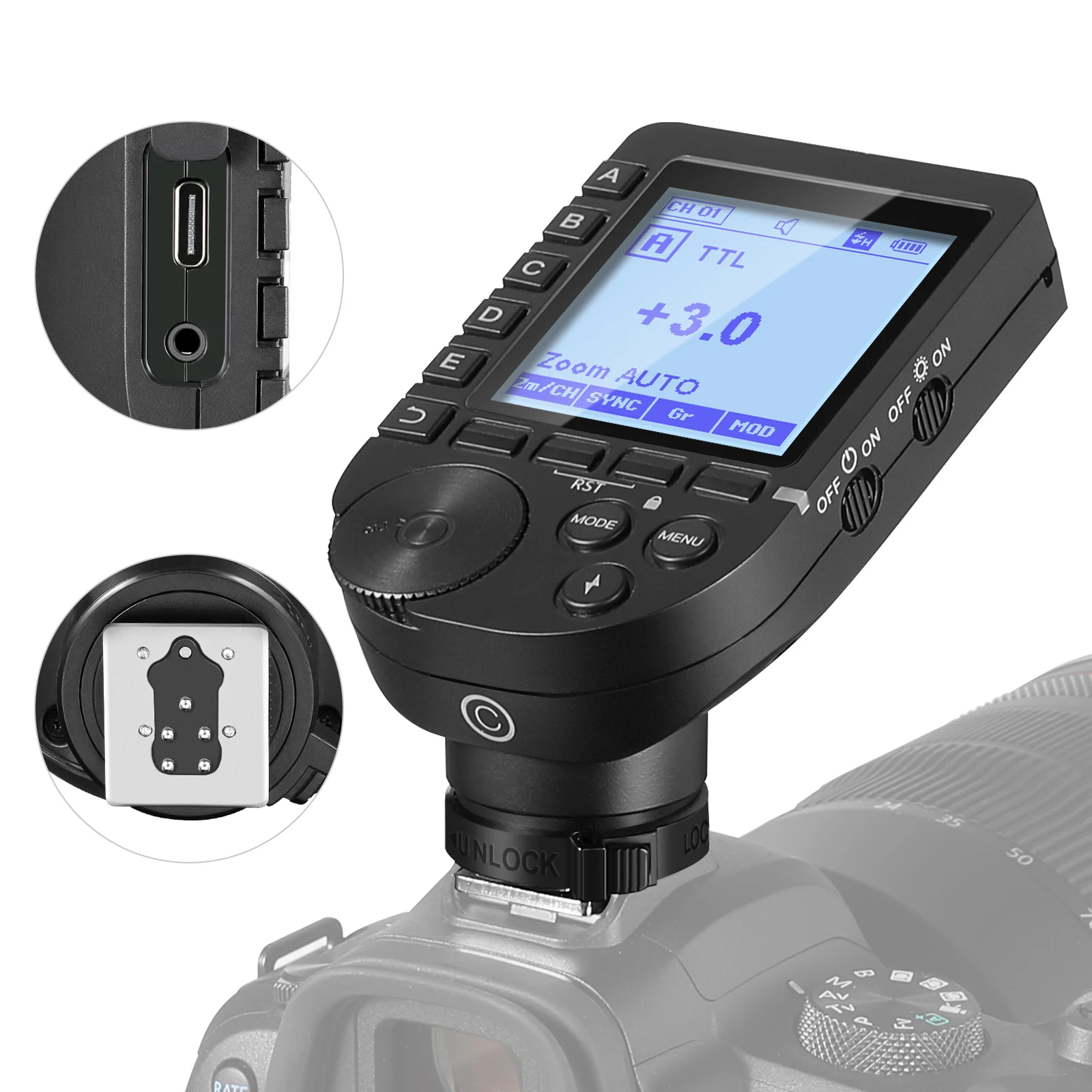 Speedlite Flash External - NEEWER QPRO TTL Wireless Flash Trigger