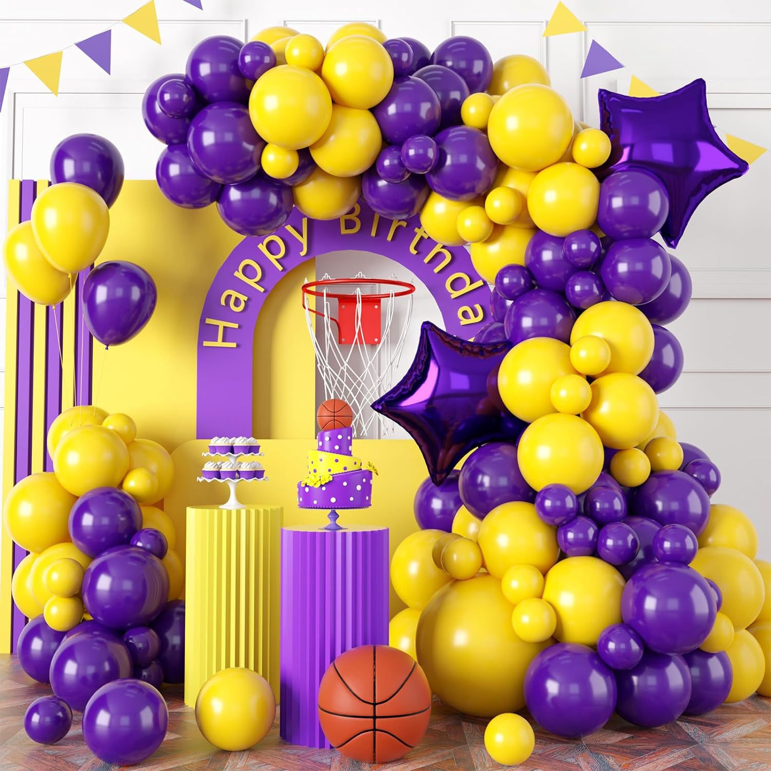 Photography Competition - 113 Purple Gold Dynasty Team Balloon