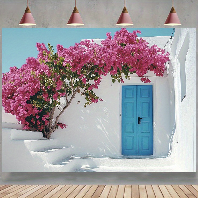Photography Urban - Colorful Santorini Street Scene Theme Photography
