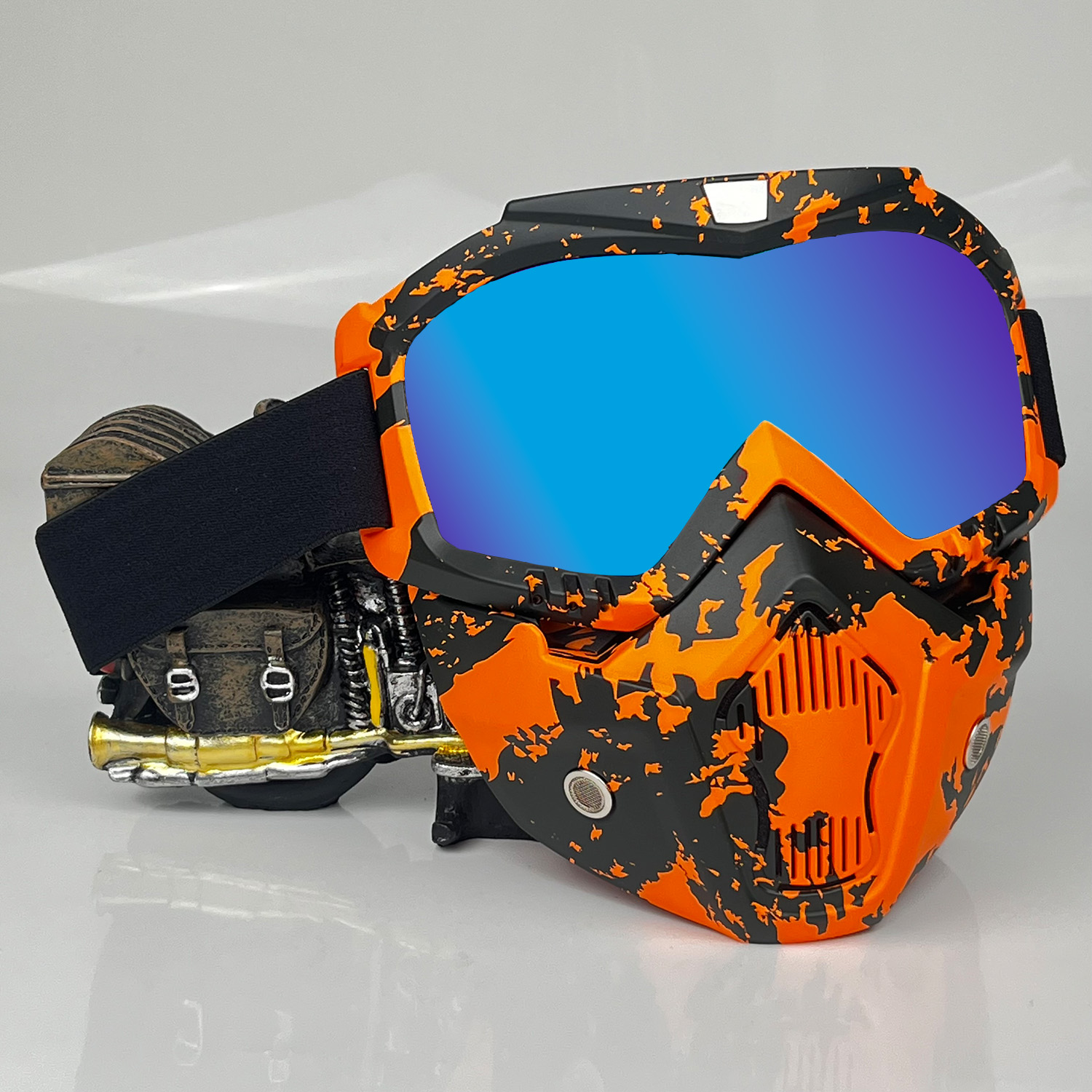 Photography Urban - One-Piece Detachable Motorcycle Mask - Wind/Sand