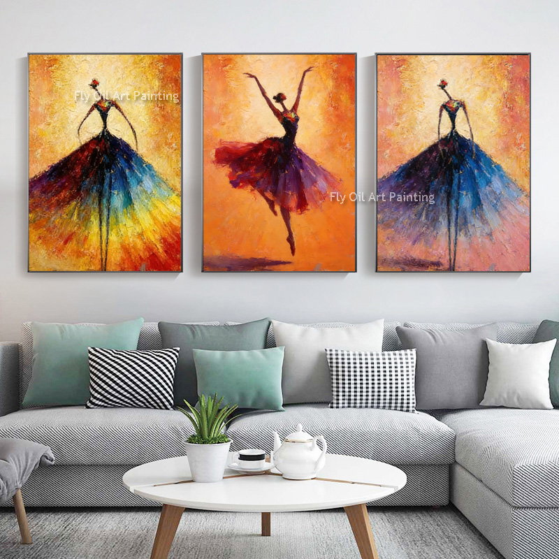 Photography Job - Ballet Dancing Girls Modern 3 Panels