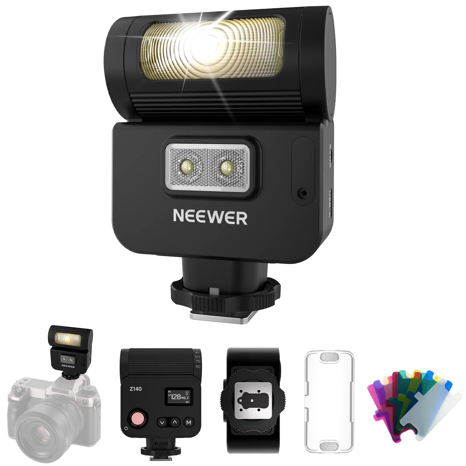 Speedlite Flash External - NEEWER Z140 16Ws Compact Mini On‑Camera