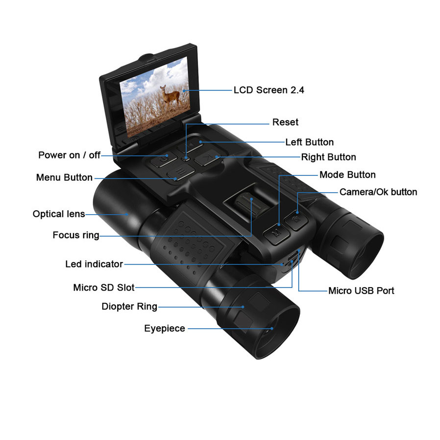 Photography Digital - 12X32 Outdoor 2.5K Digital Photography Video