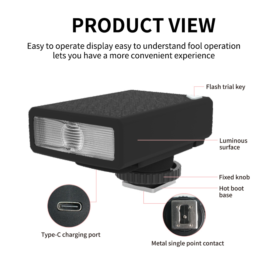 LINIM QU13 Mini Camera Flash S - огляд і ціна Speedlite Flash External