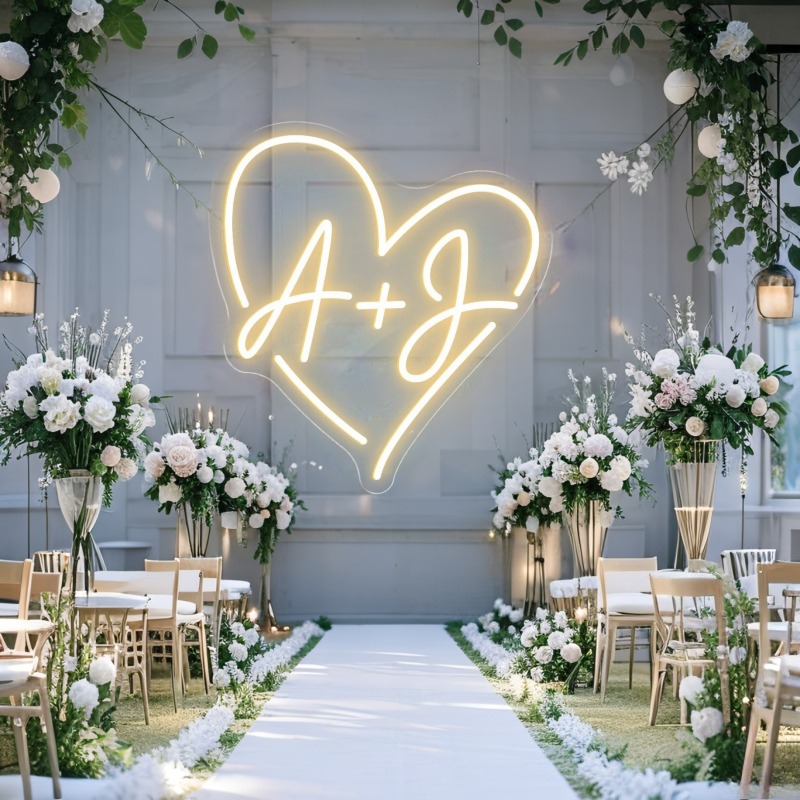 Custom Initials Heart LED Neon - огляд і ціна Photography Graduation