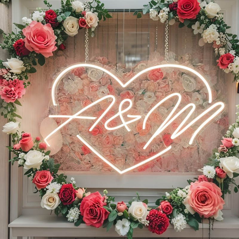 Custom Initials Heart LED Neon - огляд і ціна Photography Graduation