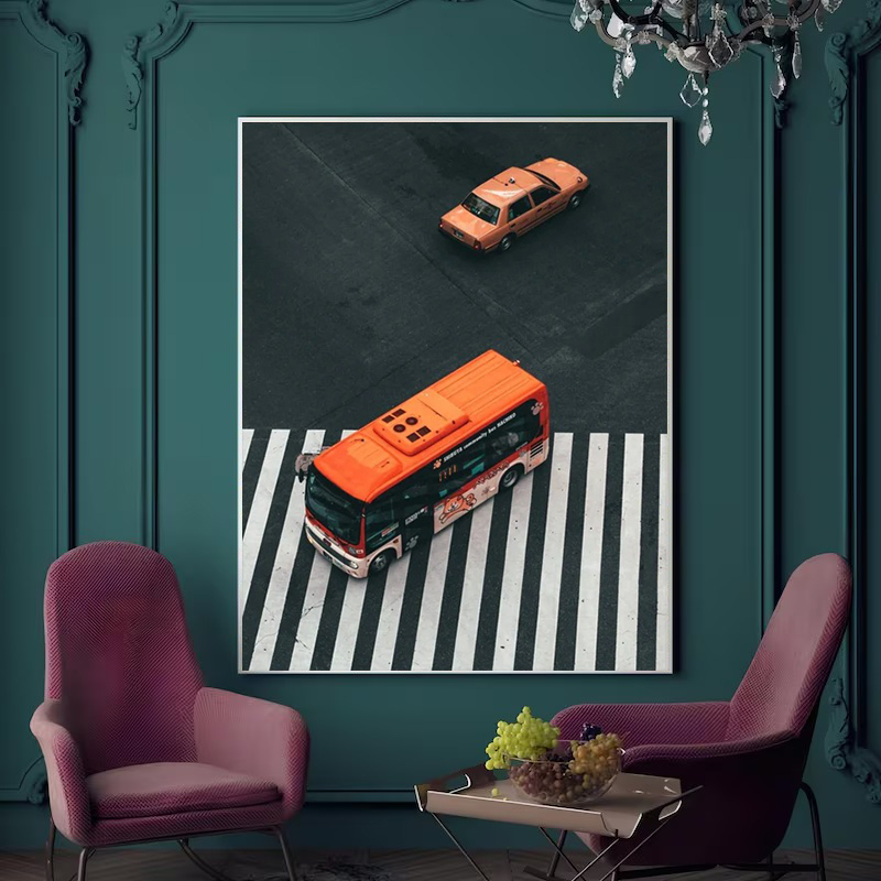 Retro Global Cityscape Wall Pr - огляд і ціна Photography Urban