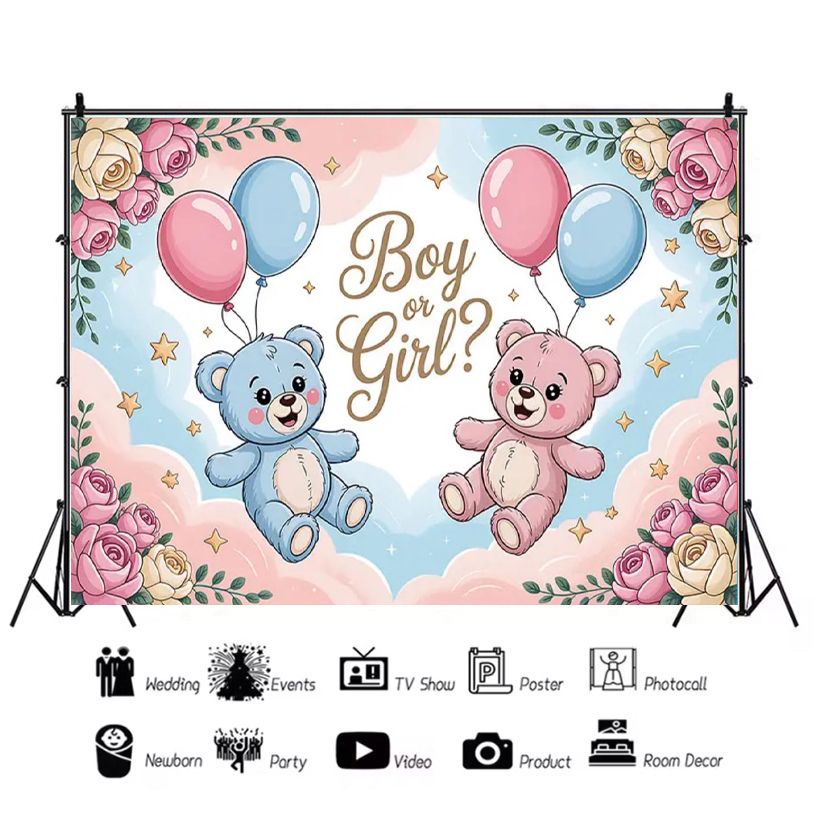 Gender ​Reveal Theme Backdrop  - огляд і ціна Photography Architecture