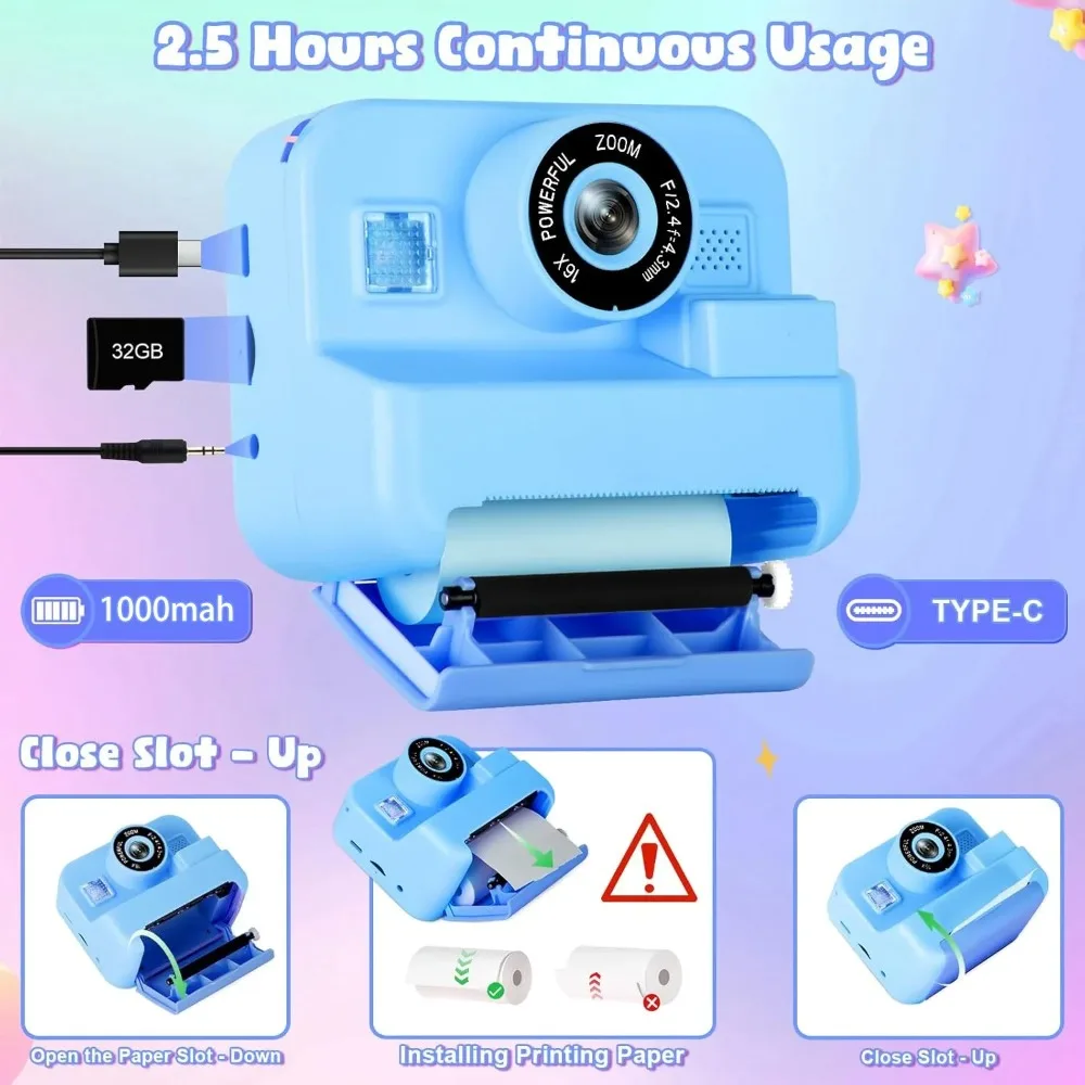 Kids Camera Instant Print 32G  - огляд і ціна Photography Nature Images