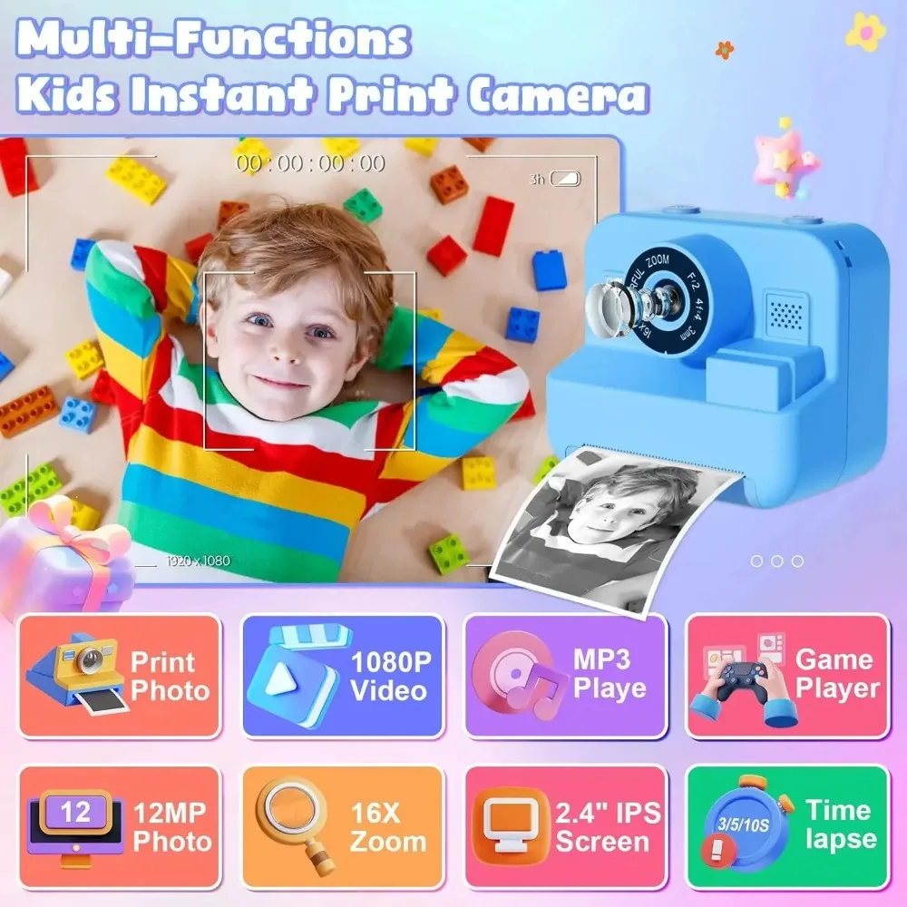 Kids Camera Instant Print 32G  - огляд і ціна Photography Nature Images