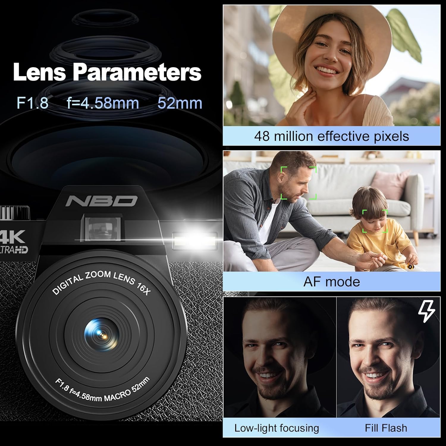 NBD 4K Digital Cameras for Pho - огляд і ціна Photography Nature Images