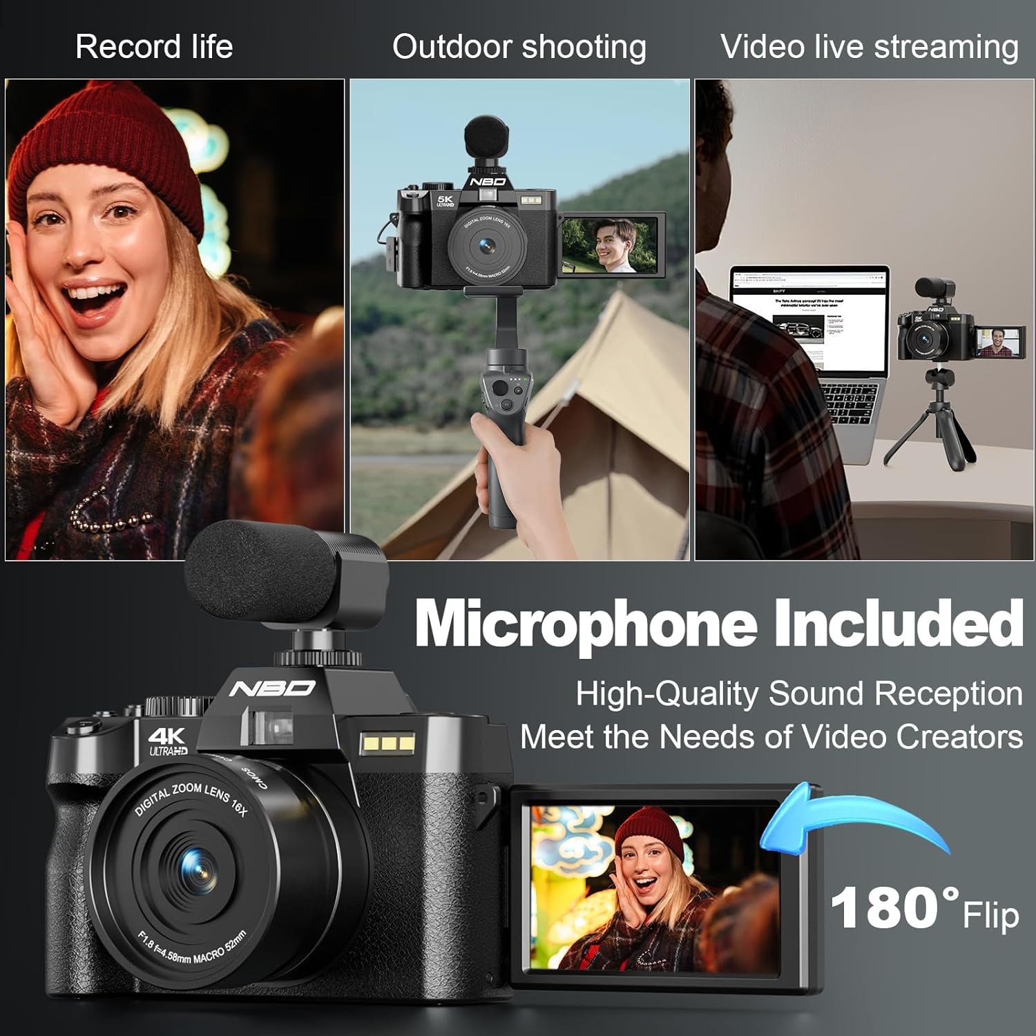 NBD 4K Digital Cameras for Pho - огляд і ціна Photography Nature Images