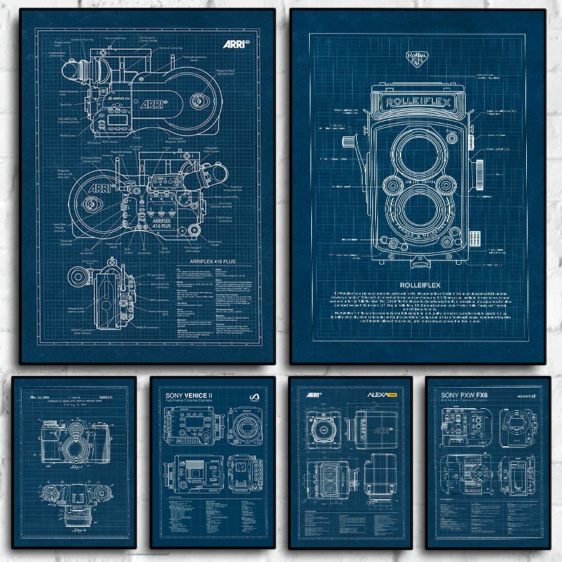 Vintage Leica Camera Blueprint - огляд і ціна Photography Camera